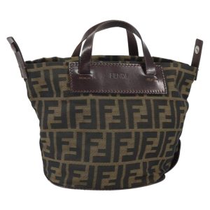 FENDI Zucca Canvas Hand Bag