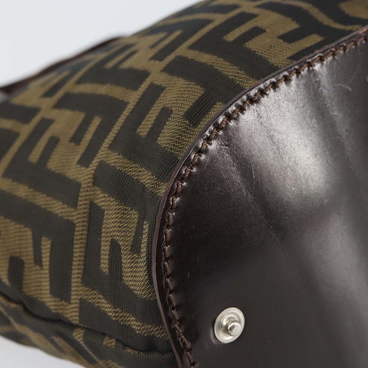 FENDI Zucca Canvas Hand Bag - Image 7