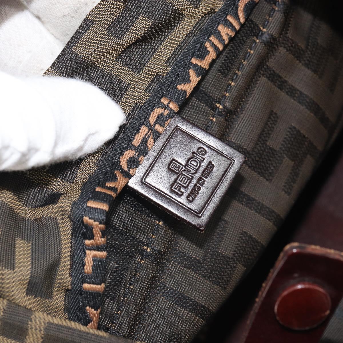 FENDI Zucca Canvas Hand Bag - Image 9